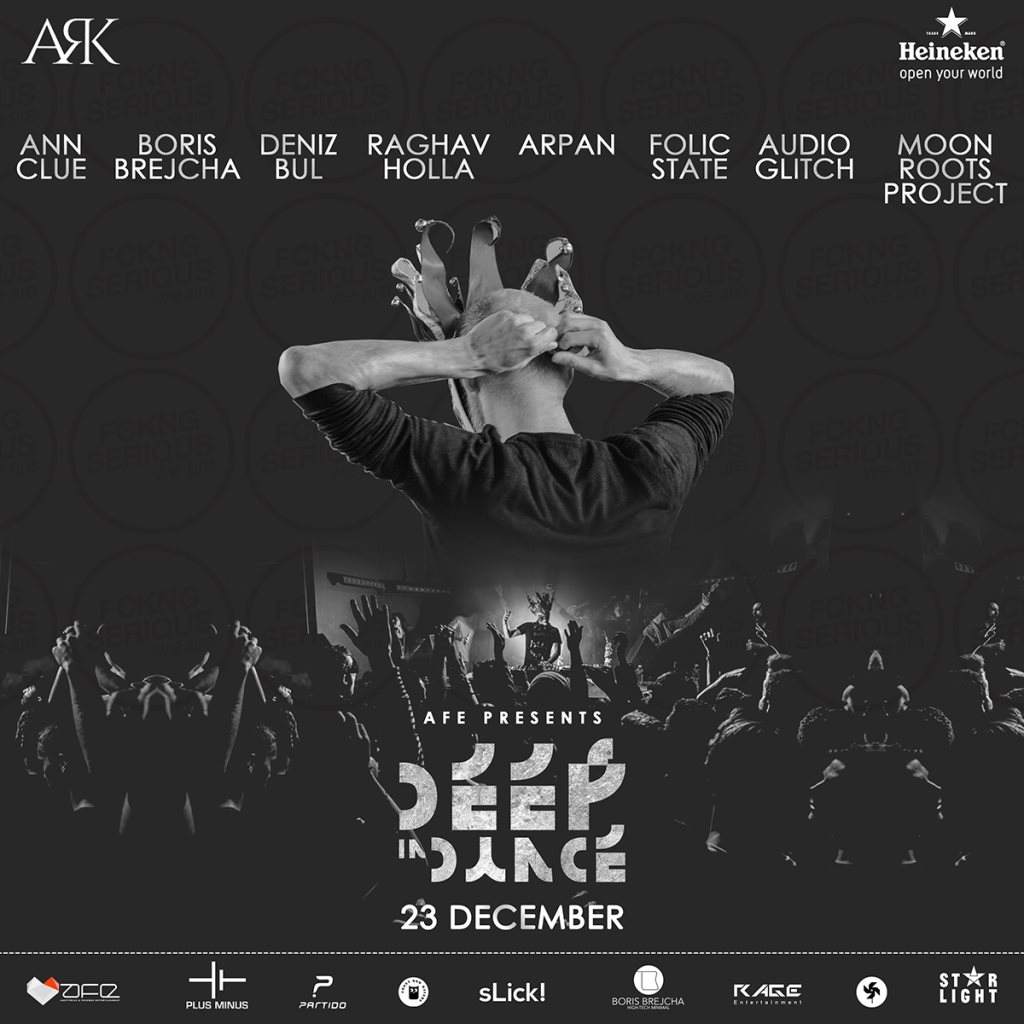 AFE presents Deep In Dance Feat. Boris Brejcha/ Ann Clue/ Deniz Bul - フライヤー表