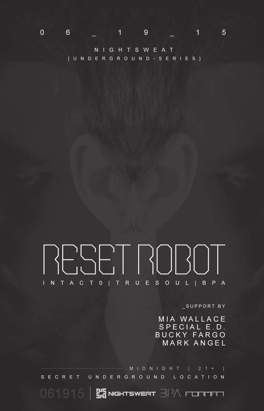 Nightsweat [underground-series] Pres: Reset Robot - Página frontal
