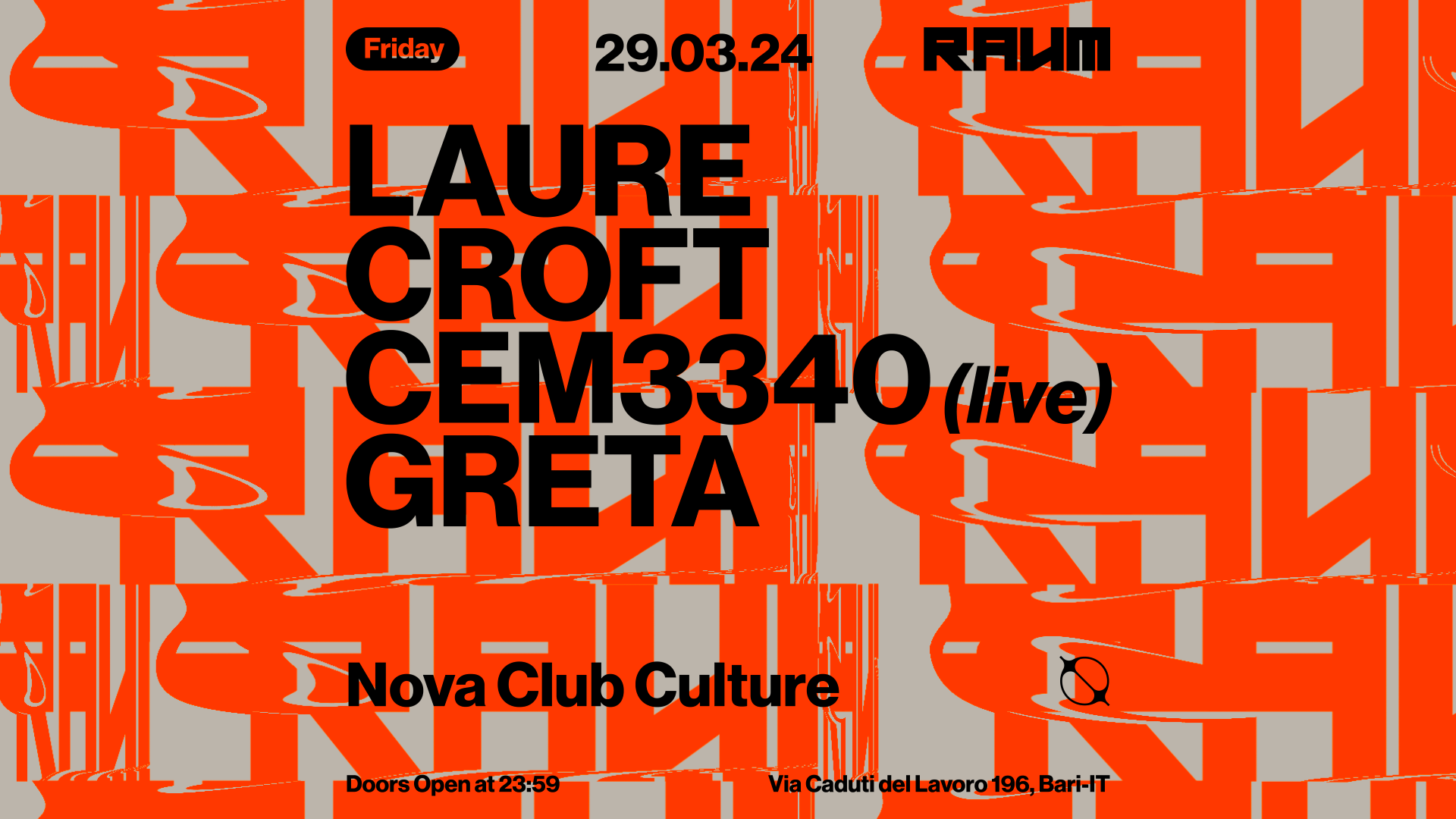 Der Raum with Laure Croft - CEM3340 - Greta - フライヤー表