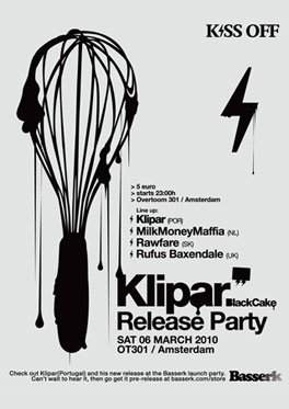 Kiss Off - Klipar Release Party - フライヤー表