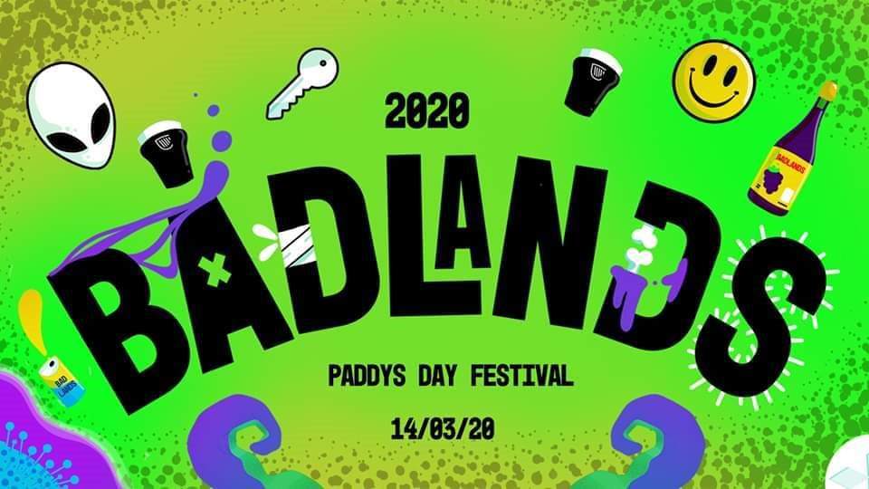 Badlands Festival - Paddys Weekend - フライヤー表