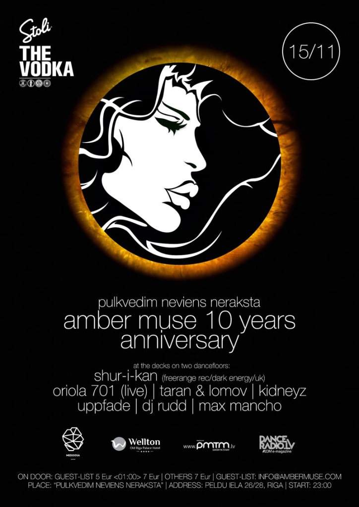 Amber Muse 10 Years Anniversary - フライヤー表