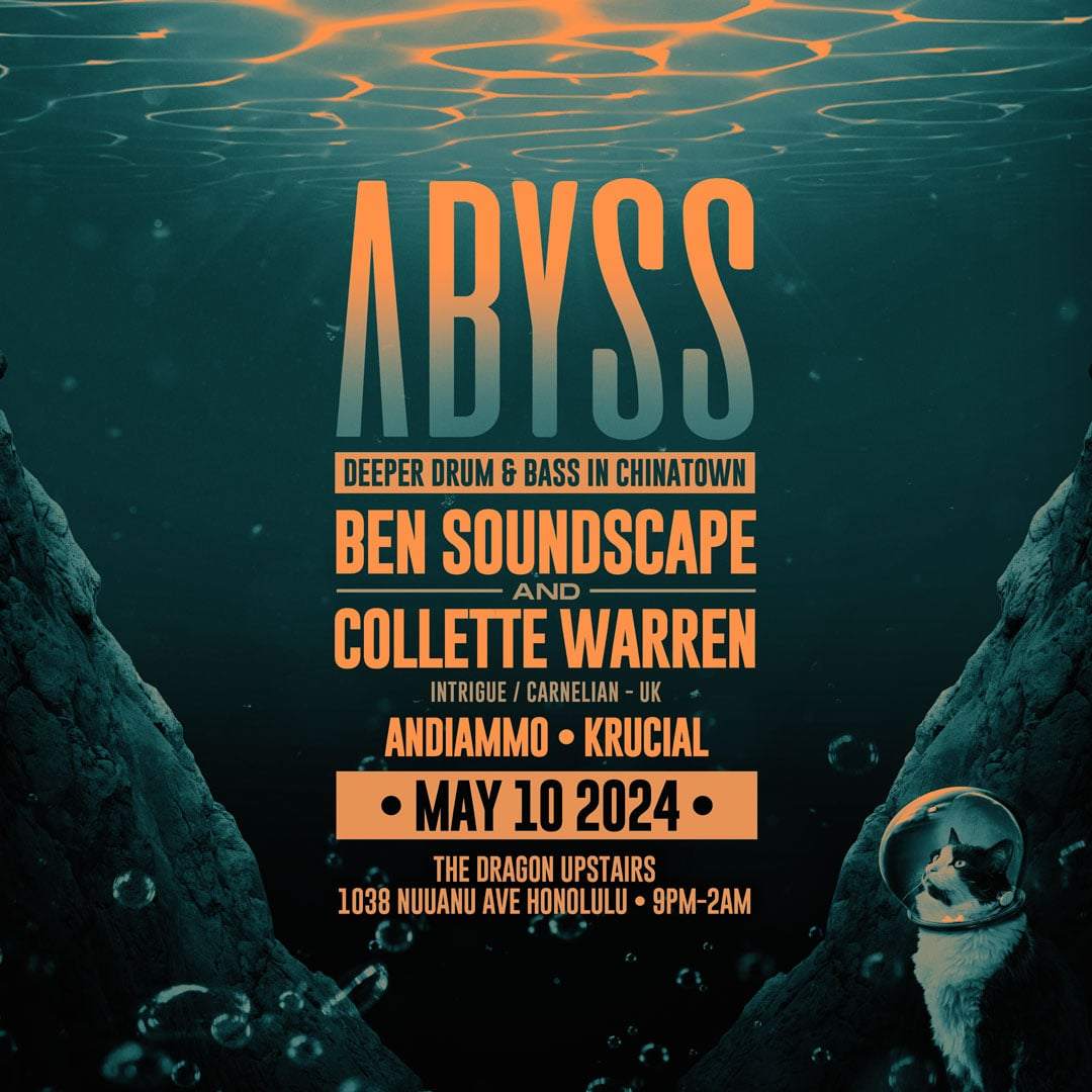 Abyss DNB - Ben Soundscape and Collette Warren - フライヤー表