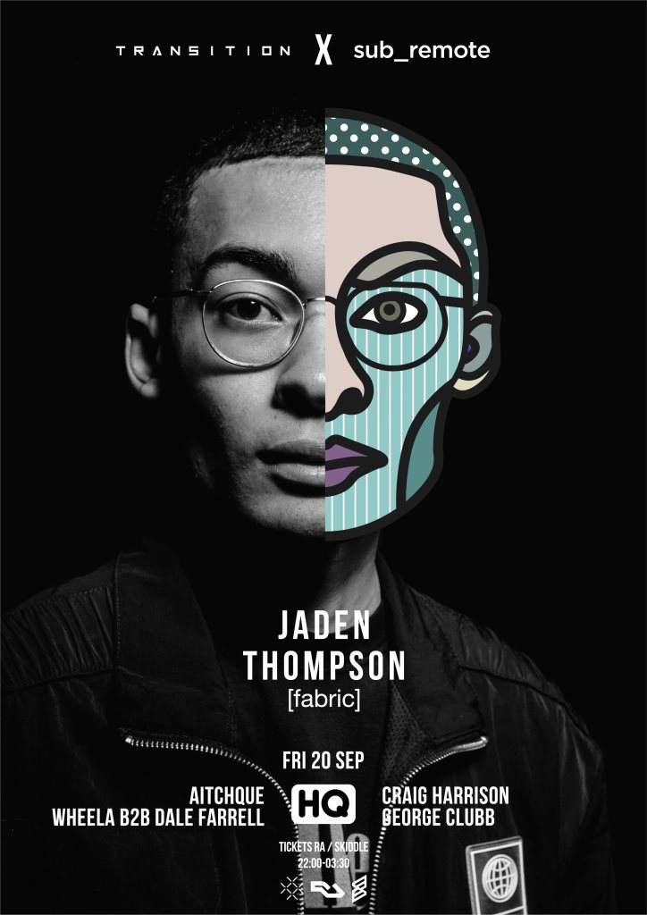Transition X Sub_remote presents Jaden Thompson [Fabric] - Página frontal