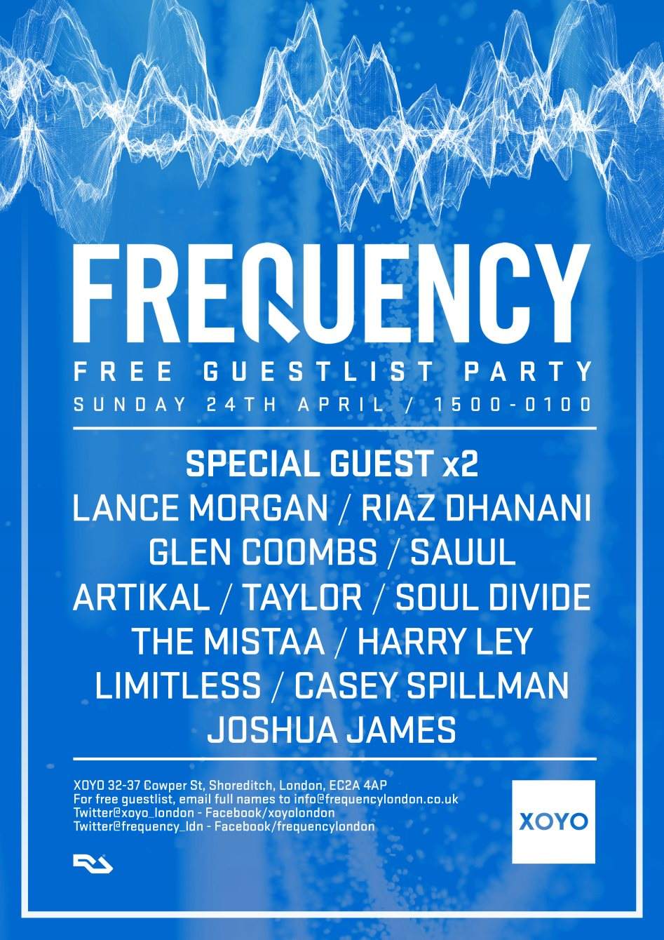 Frequency - Free Guest List Party - Página trasera