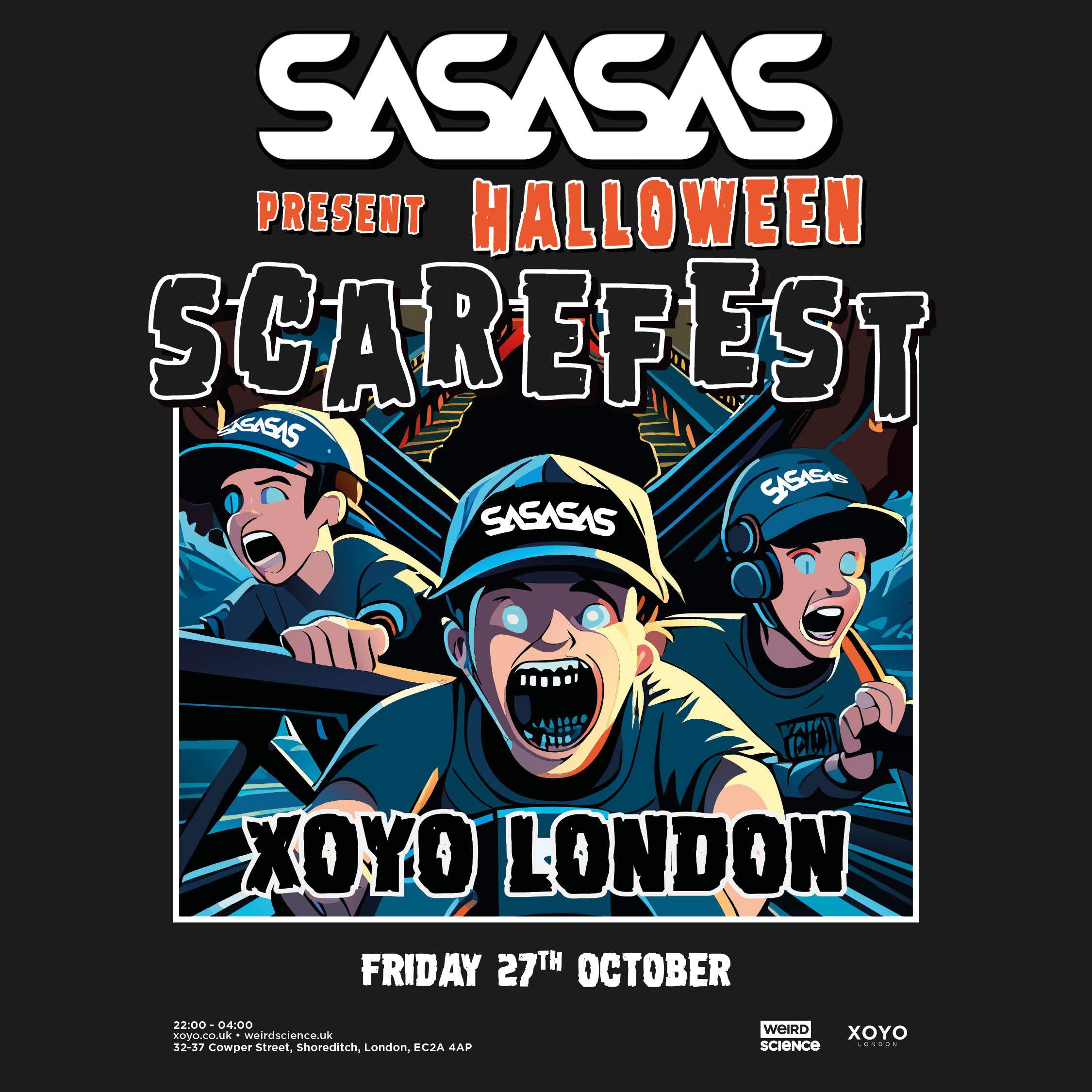 SaSaSaS present Halloween Scarefest : London - Página trasera