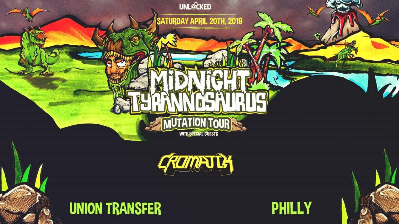 Mutation Tour ft Midnight Tyrannosaurus & Cromatik - Página frontal