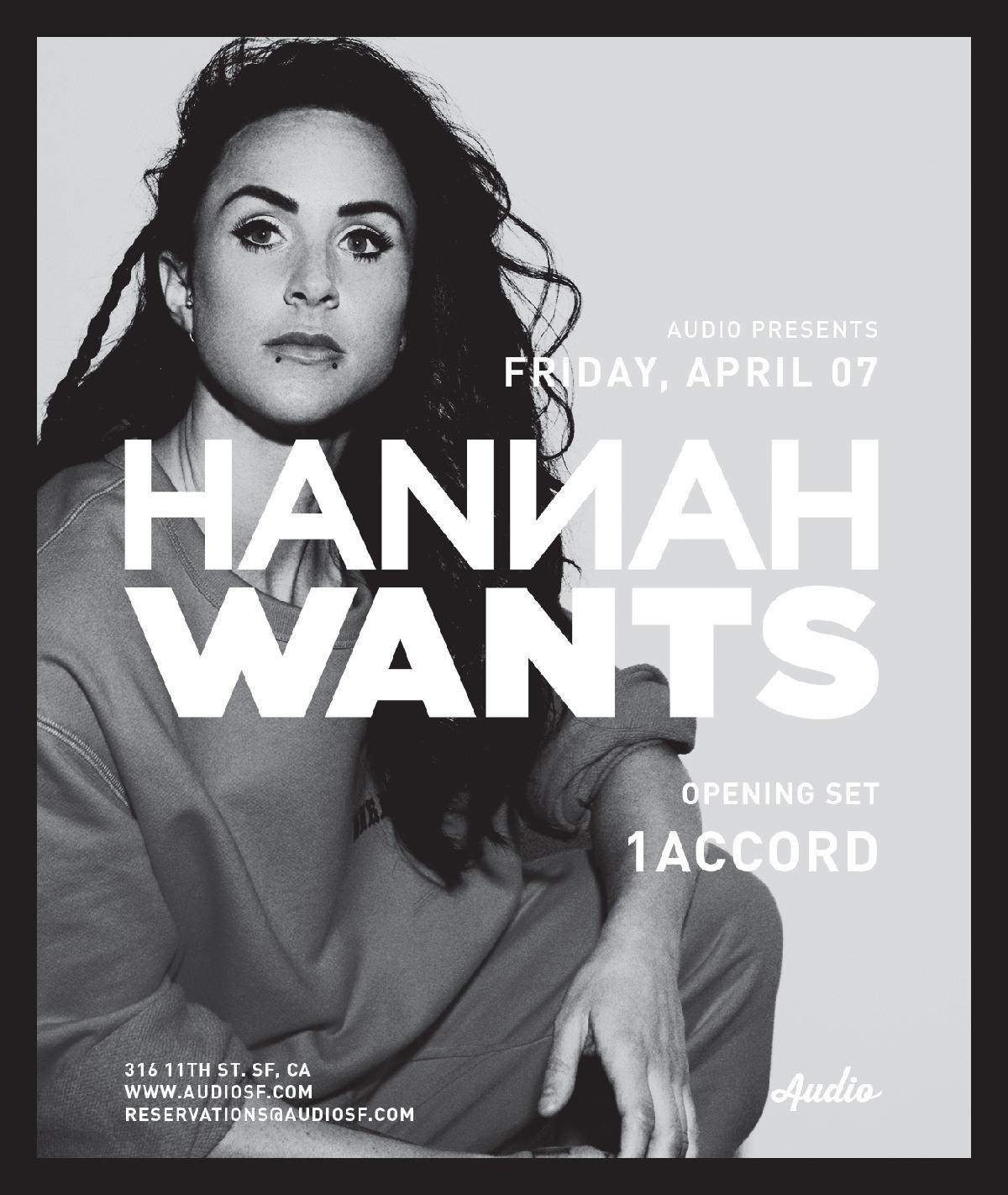 Hannah Wants - Página frontal