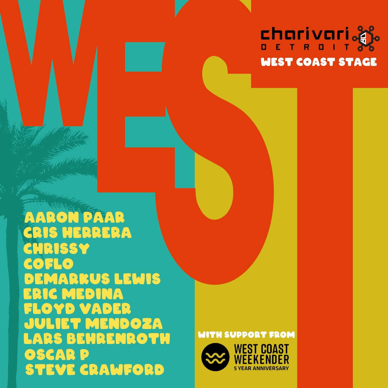 Charivari West Coast Stage - フライヤー表