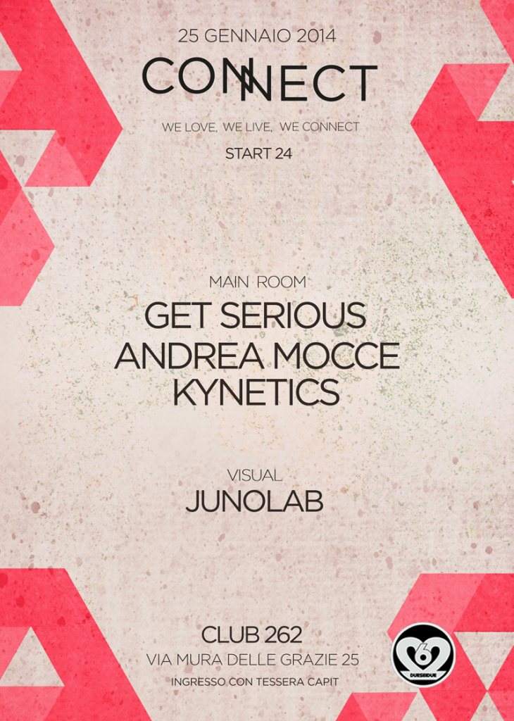 Connect 09 with Get Serious, Kynetics , Andrea Mocce - Página trasera
