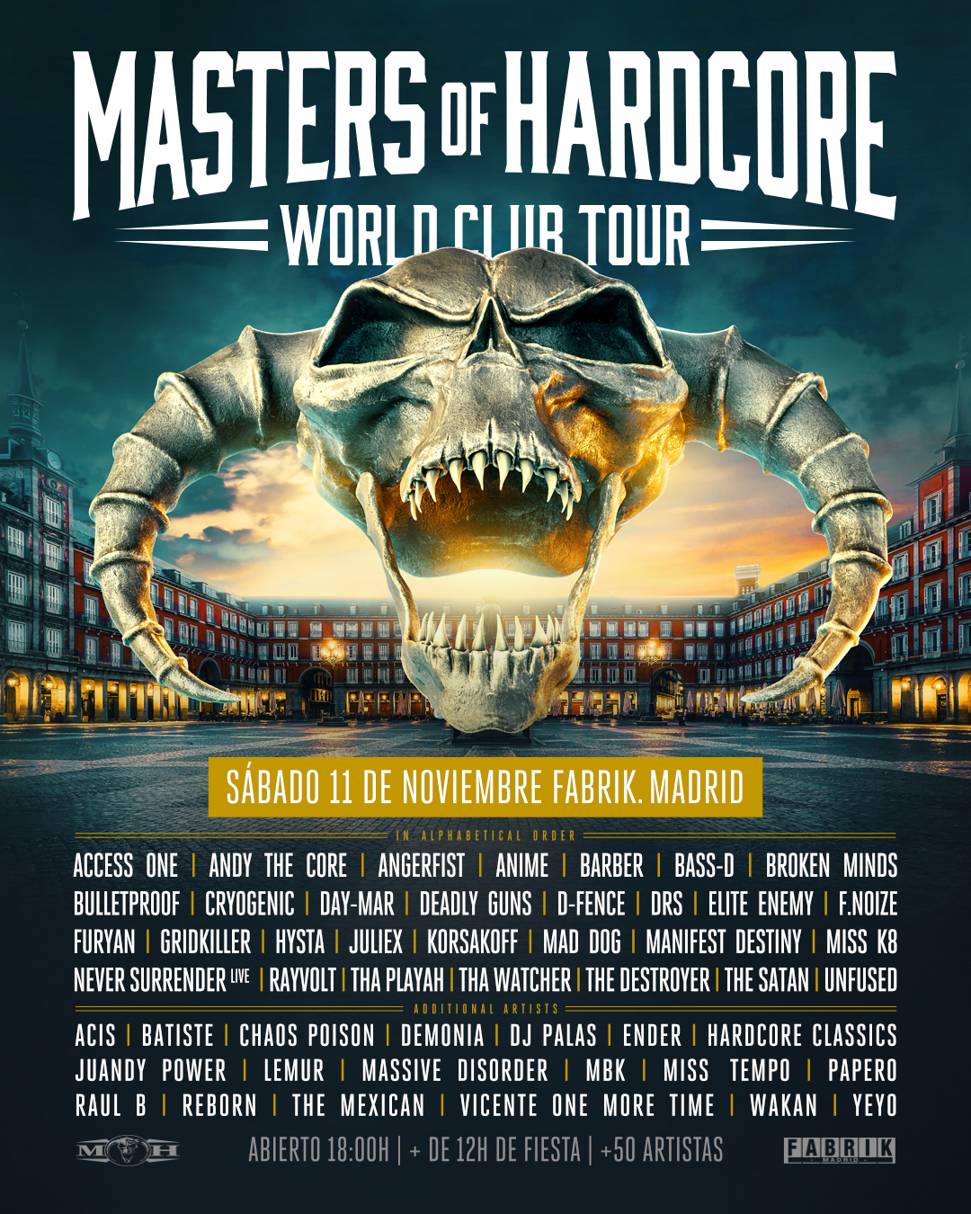 MASTERS OF HARDCORE en Fabrik - フライヤー表