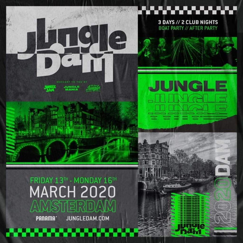 Jungle Dam 2020 - Amsterdam Weekender - フライヤー表