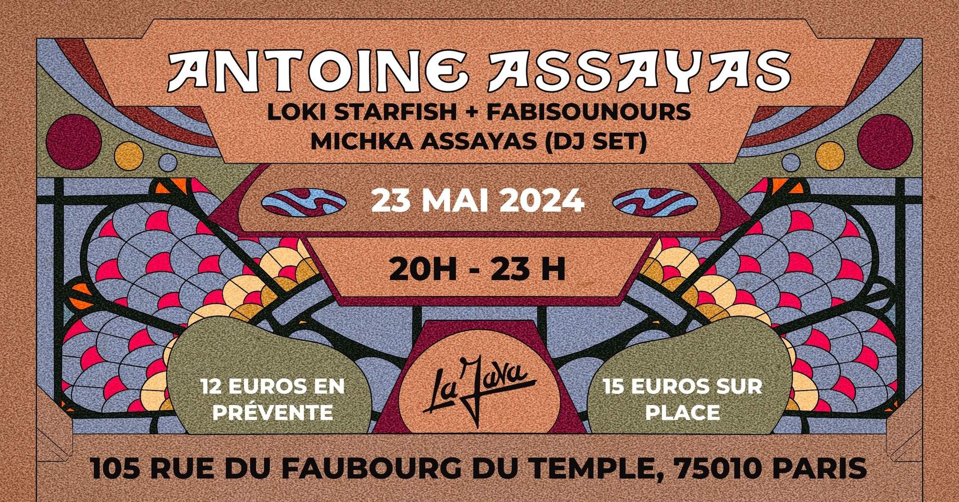 La Java! Antoine Assayas / Michka Assayas (Dj set) Loki Starfish & Fabisounours - Página frontal