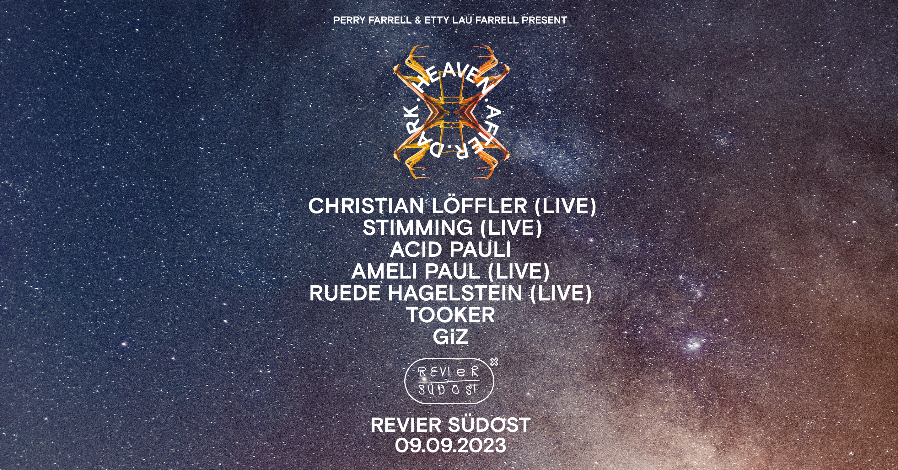 Heaven After Dark with Christian Löffler, Acid Pauli, Stimming, Ameli Paul OPEN AIR+AFTERPARTY - フライヤー表