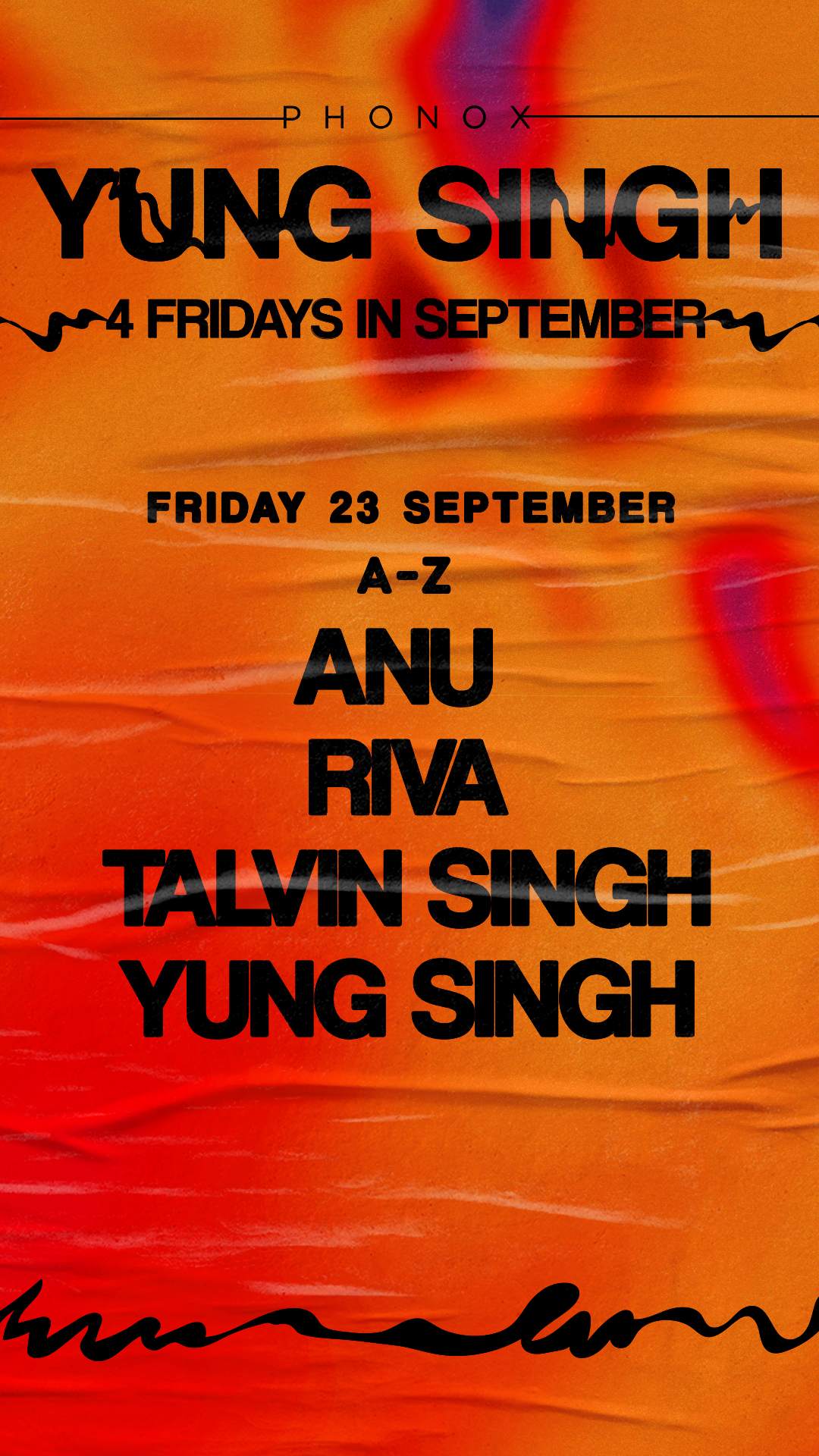 Yung Singh: 4 Fridays In September (23rd September) - フライヤー裏