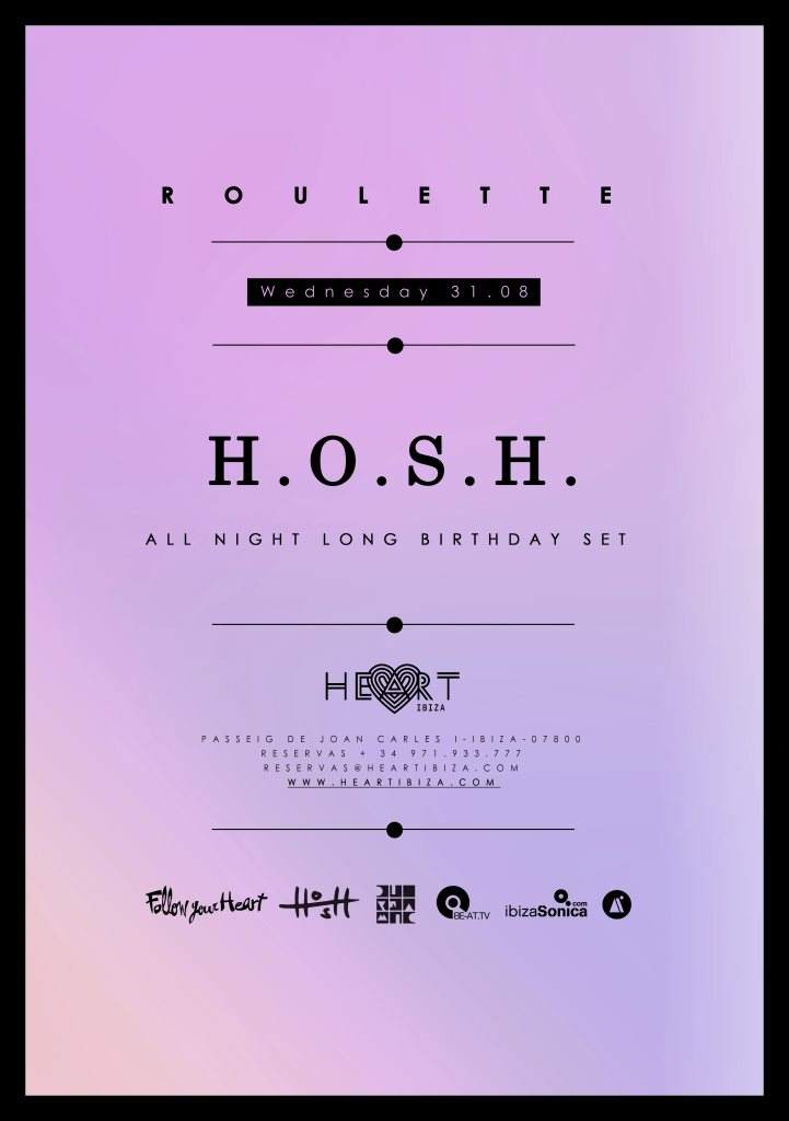 Roulette with H.O.S.H. all Night Long - Página trasera