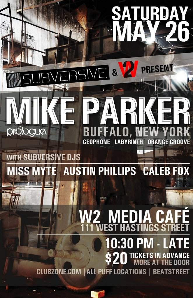Subversive presents: Mike Parker - Página frontal