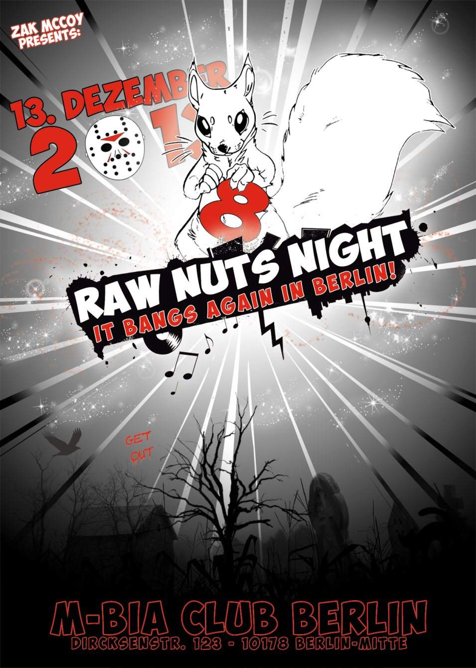 Raw Nuts Night 8 Meets Friday the 13th - Página frontal
