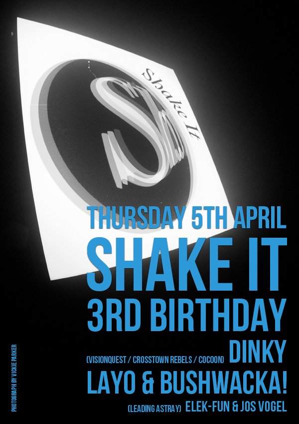 Shake It 3rd Birthday feat. Dinky and Layo & Bushwacka - Página trasera
