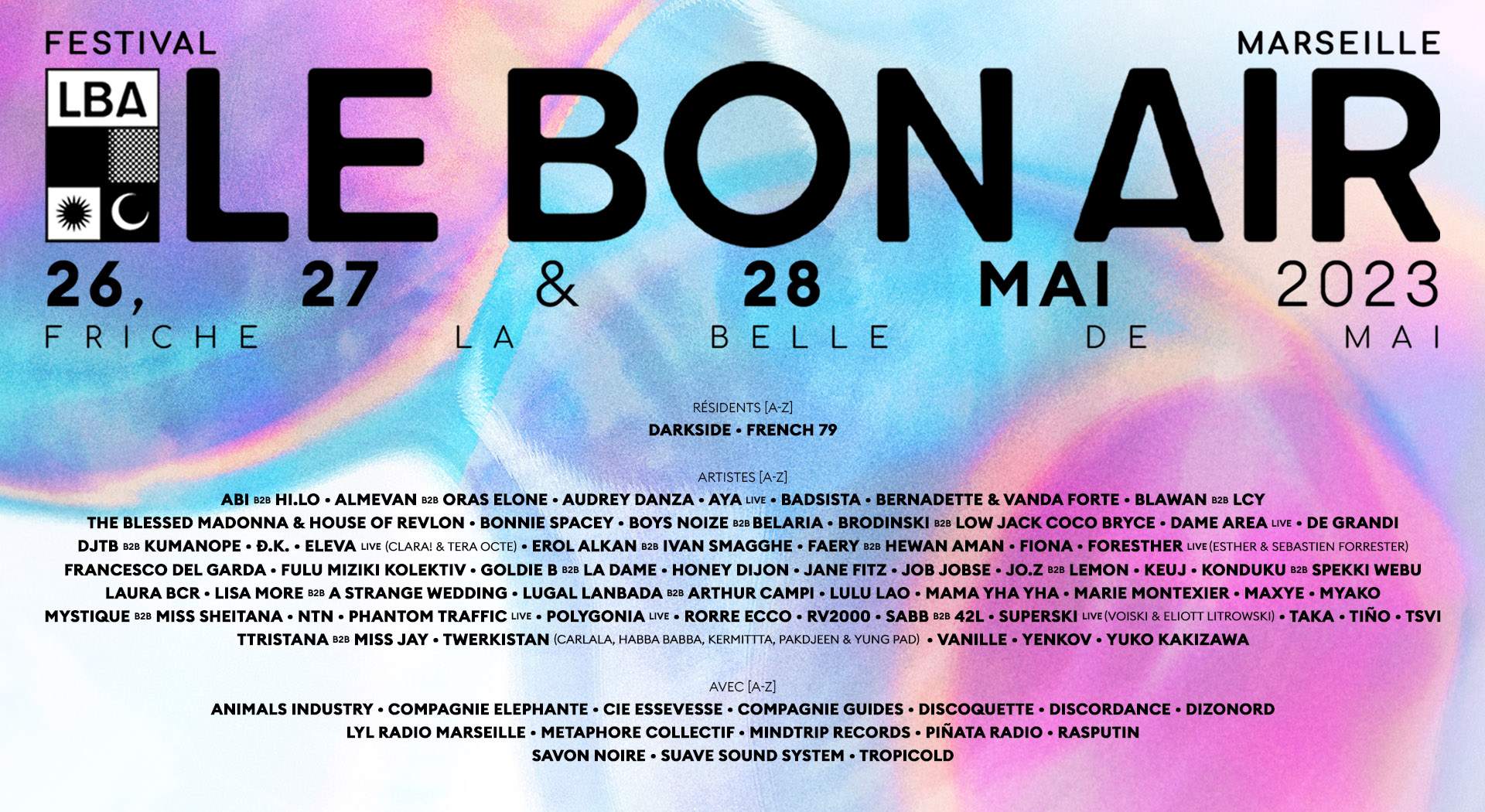 FESTIVAL LE BON AIR 2023 - フライヤー表