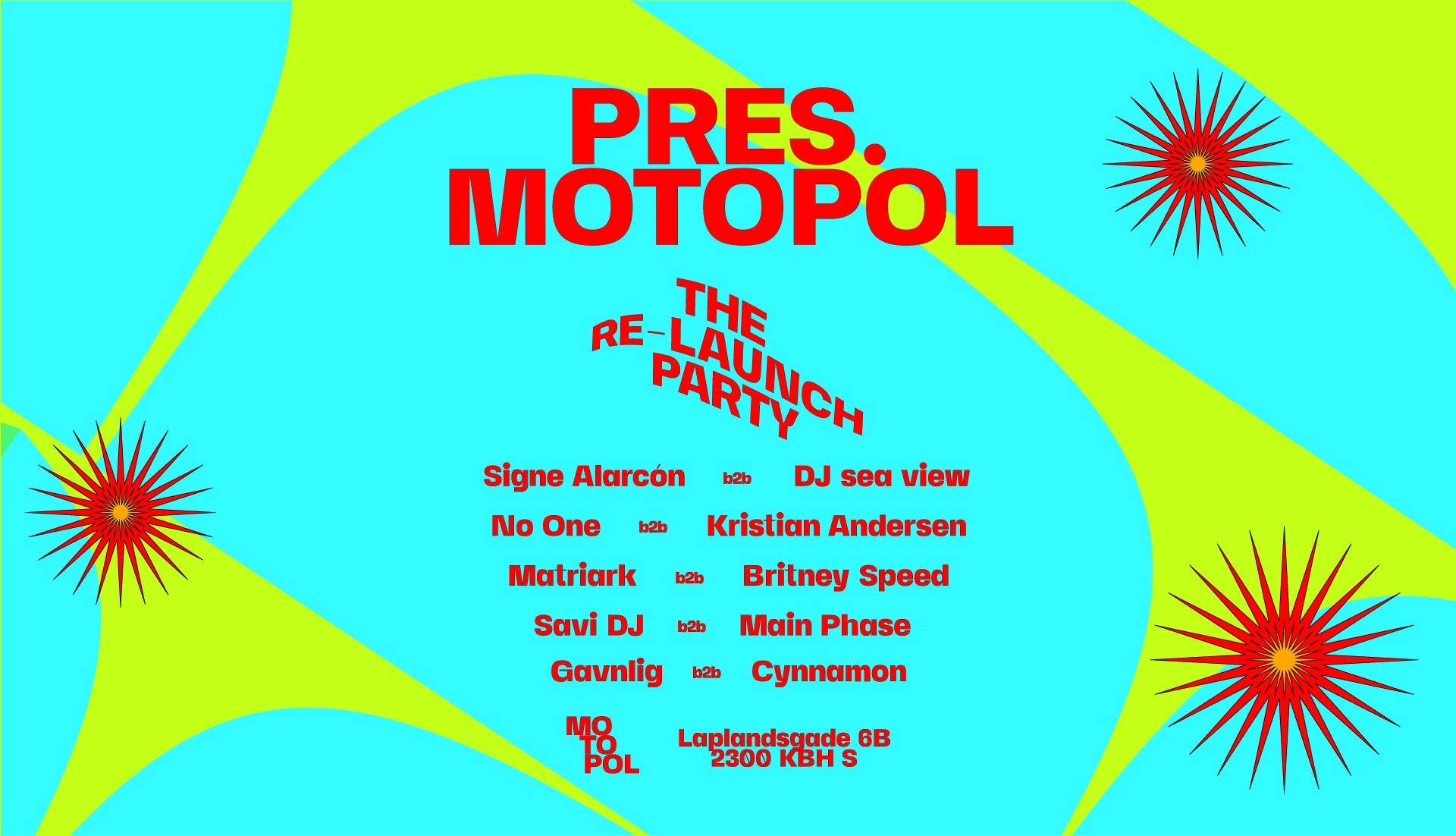 Motopol: THE RE-LAUNCH PARTY - フライヤー裏