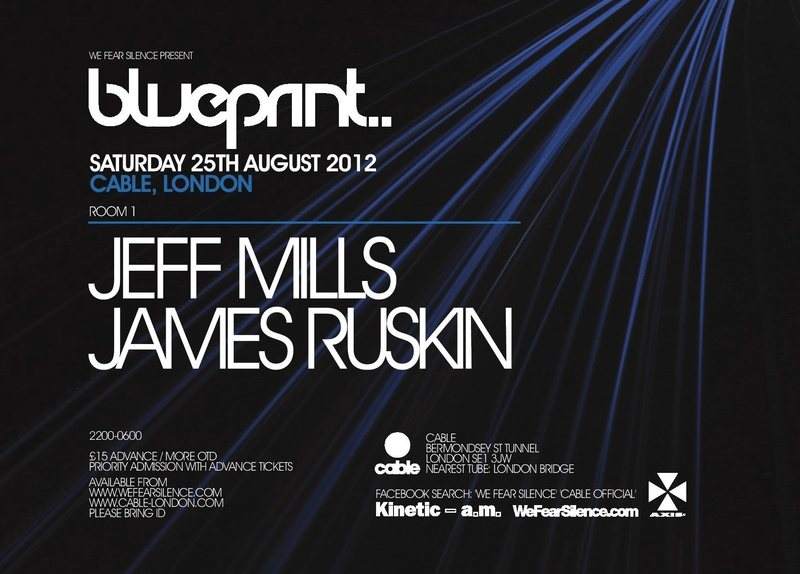 WFS present Blueprint with Jeff Mills & James Ruskin - Página trasera