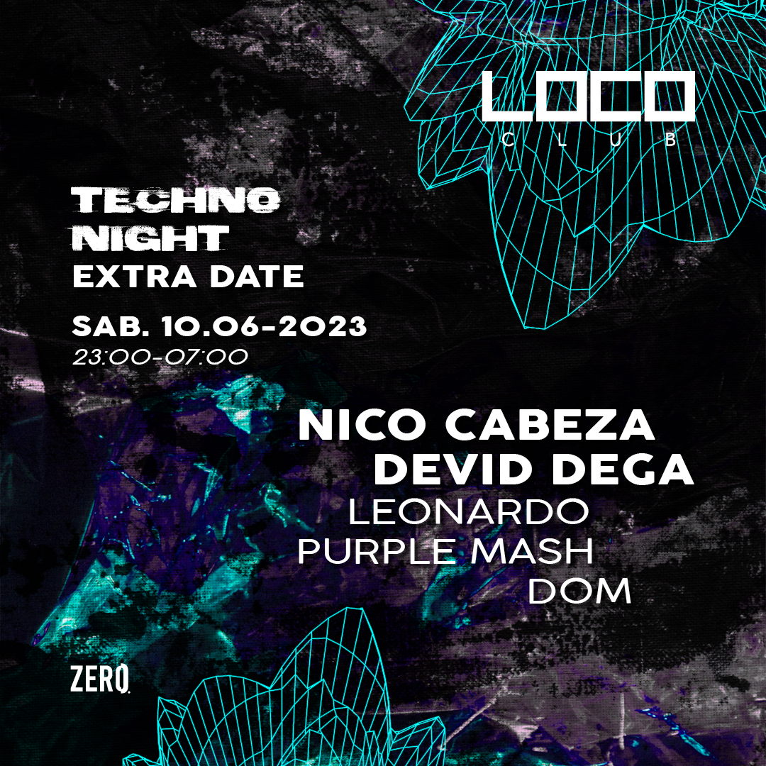 LOCO Techno Night - フライヤー表