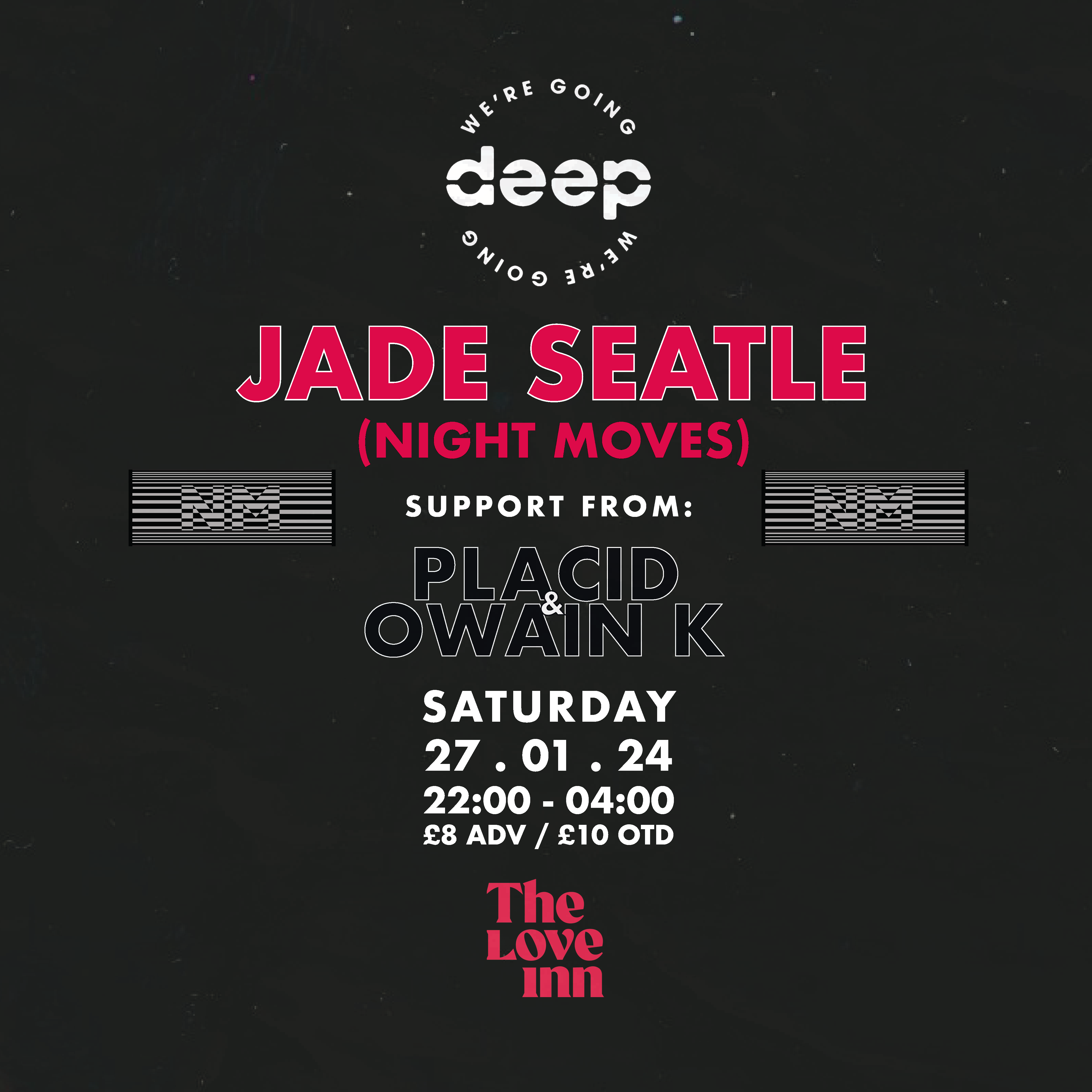 We're Going Deep with Jade Seatle + residents - フライヤー表