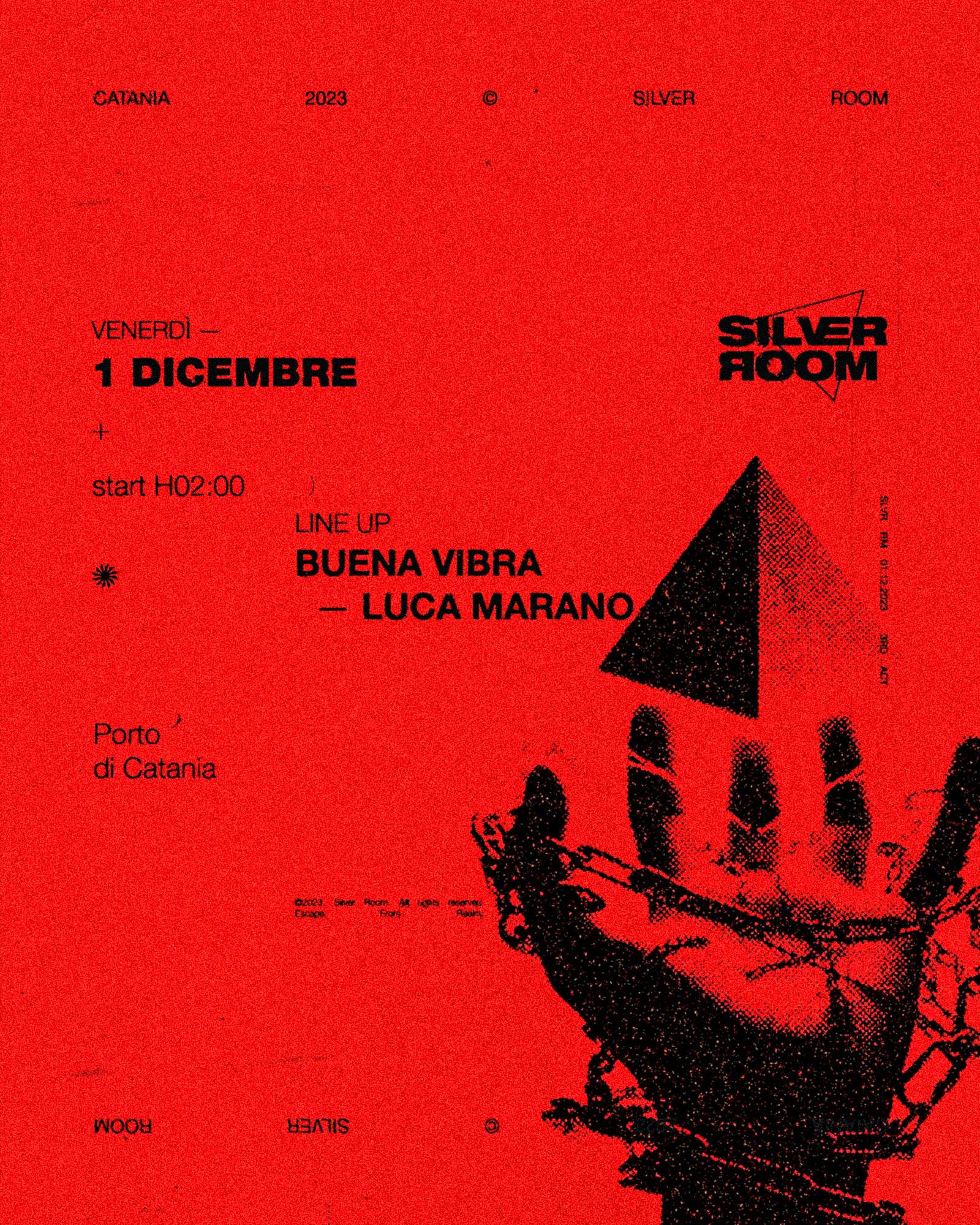 SILVER ROOM presents Luca Marano - フライヤー表