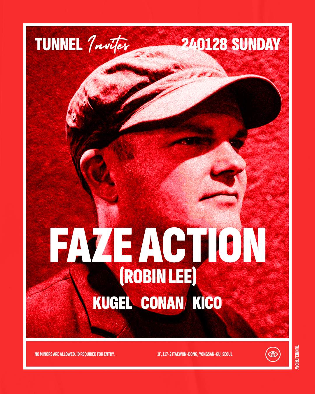 [Tunnel Seoul] Tunnel invites FAZE ACTION (Robin Lee) - Página frontal