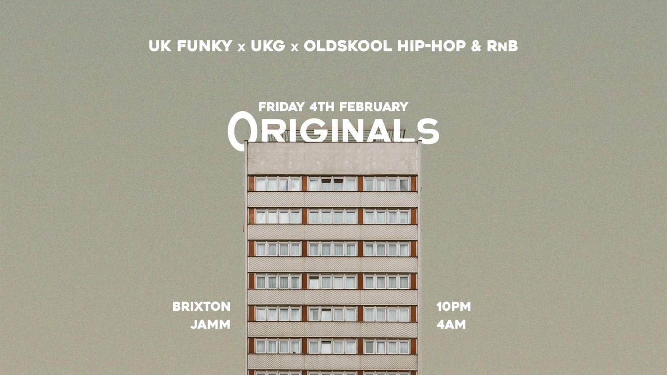 Originals: UK Funky x UKG x Oldskool Hip-Hop & RnB - Página frontal