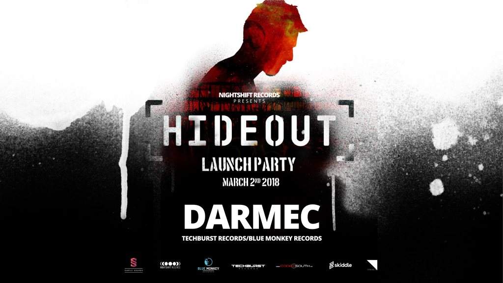 Hideout Launch Party with Darmec - フライヤー表
