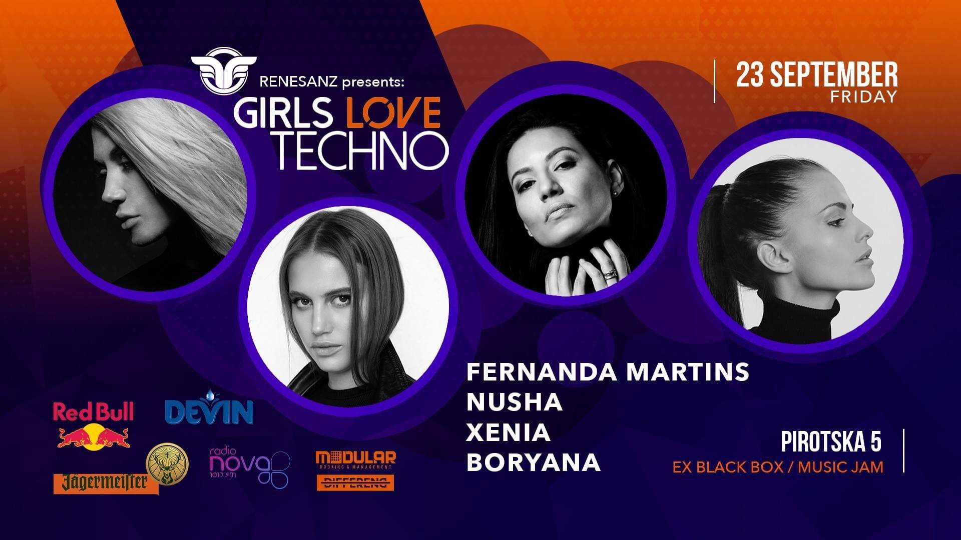 Renesanz pres. Girls Love Techno - フライヤー表