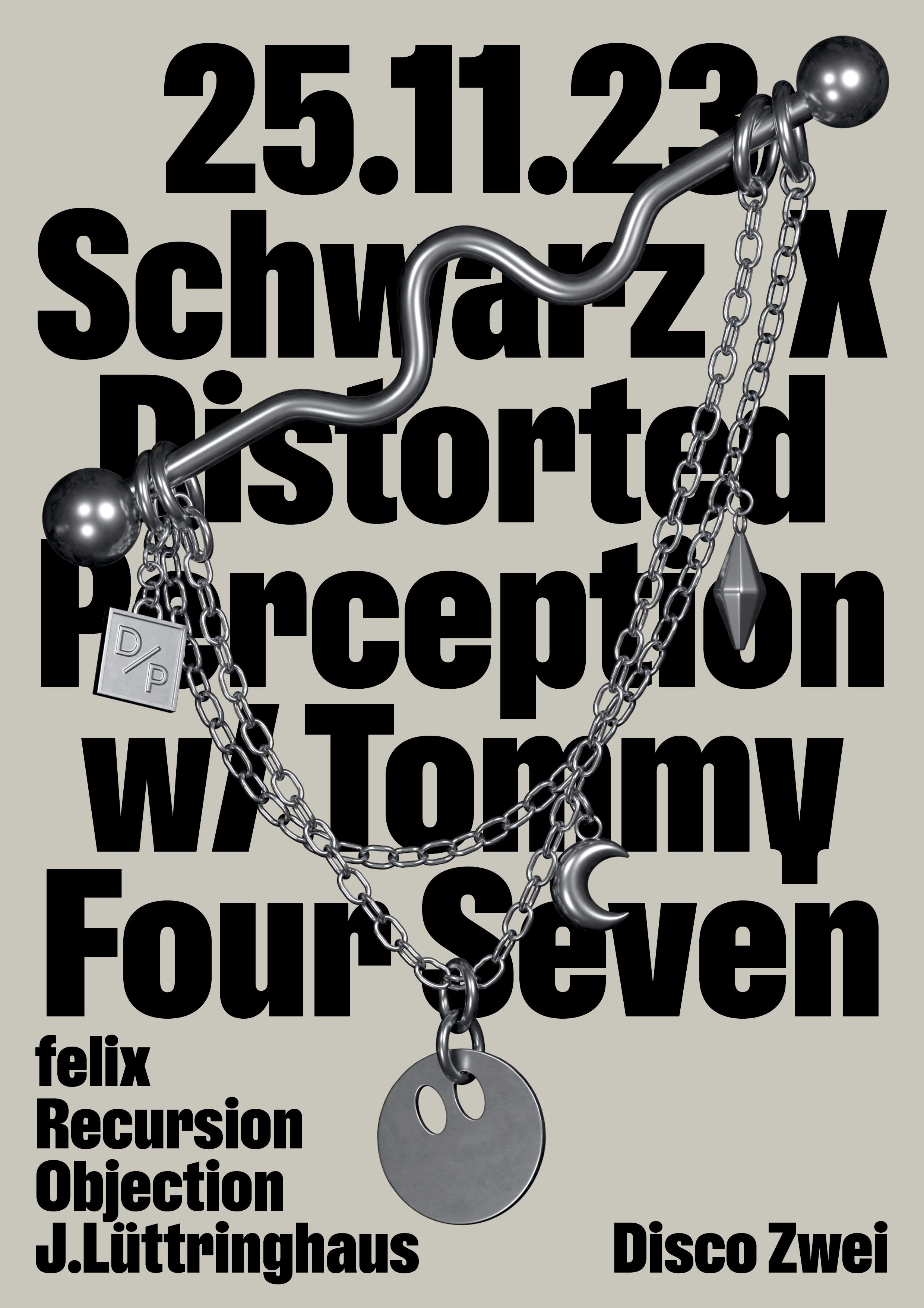 Schwarz x Distorted Perception with Tommy Four Seven - Página trasera
