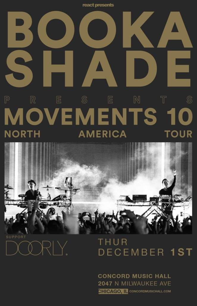 Booka Shade Movements 10 Tour - Página frontal