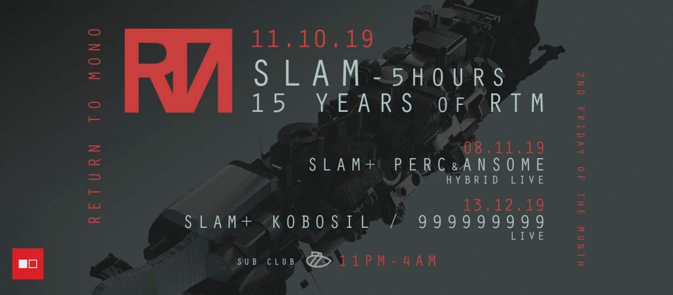 Return to Mono 15th Birthday: Slam 5 Hours: 15 Years - フライヤー表