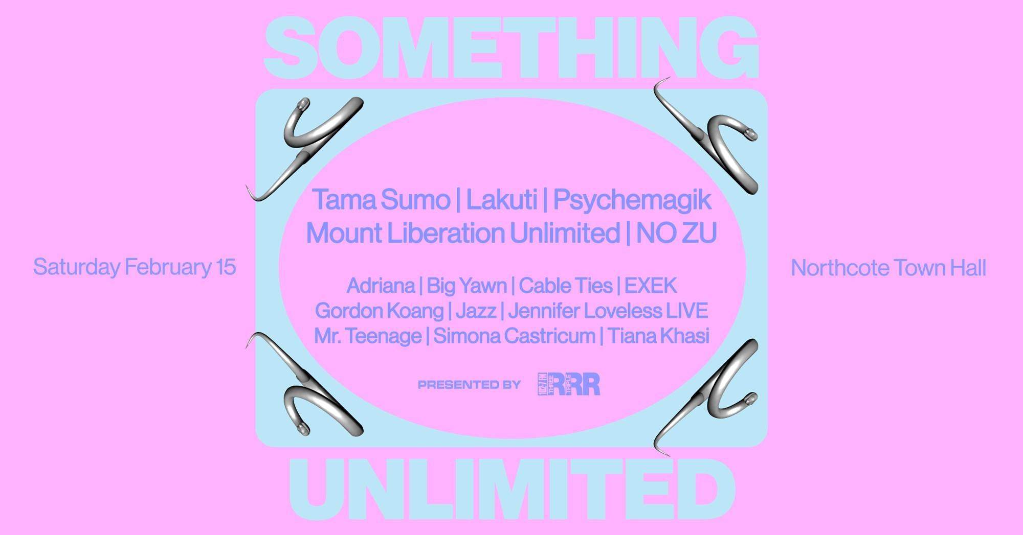 Something Unlimited 2020 - フライヤー裏