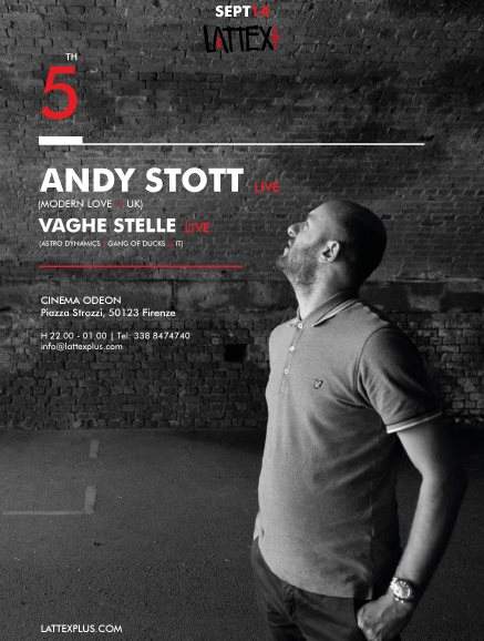 Lattex on Theater with Andy Stott and Vaghe Stelle - フライヤー表