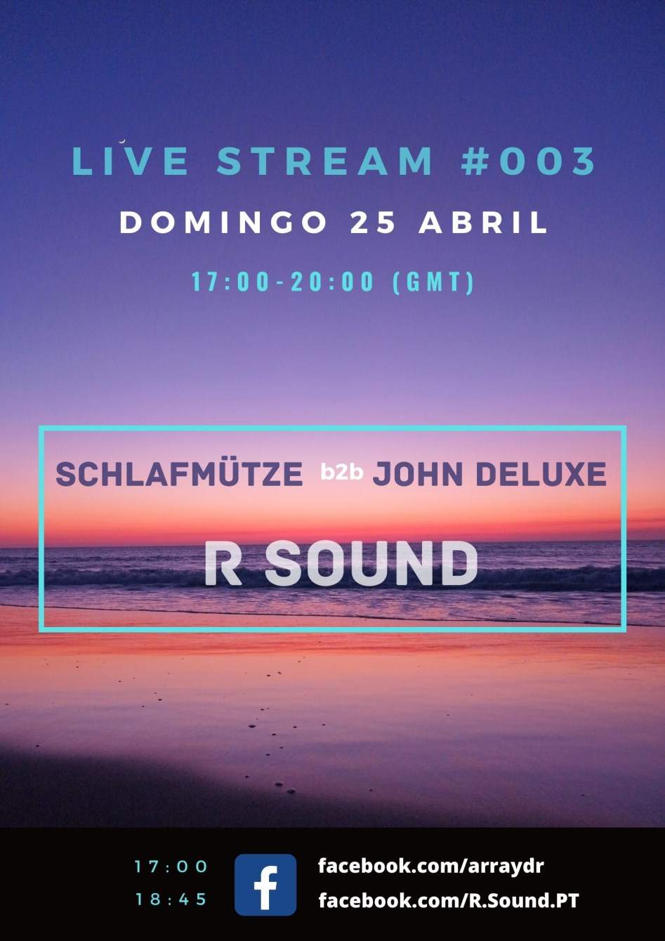 Live Stream #003 - Schlafmütze + John Deluxe + R Sound - Página frontal