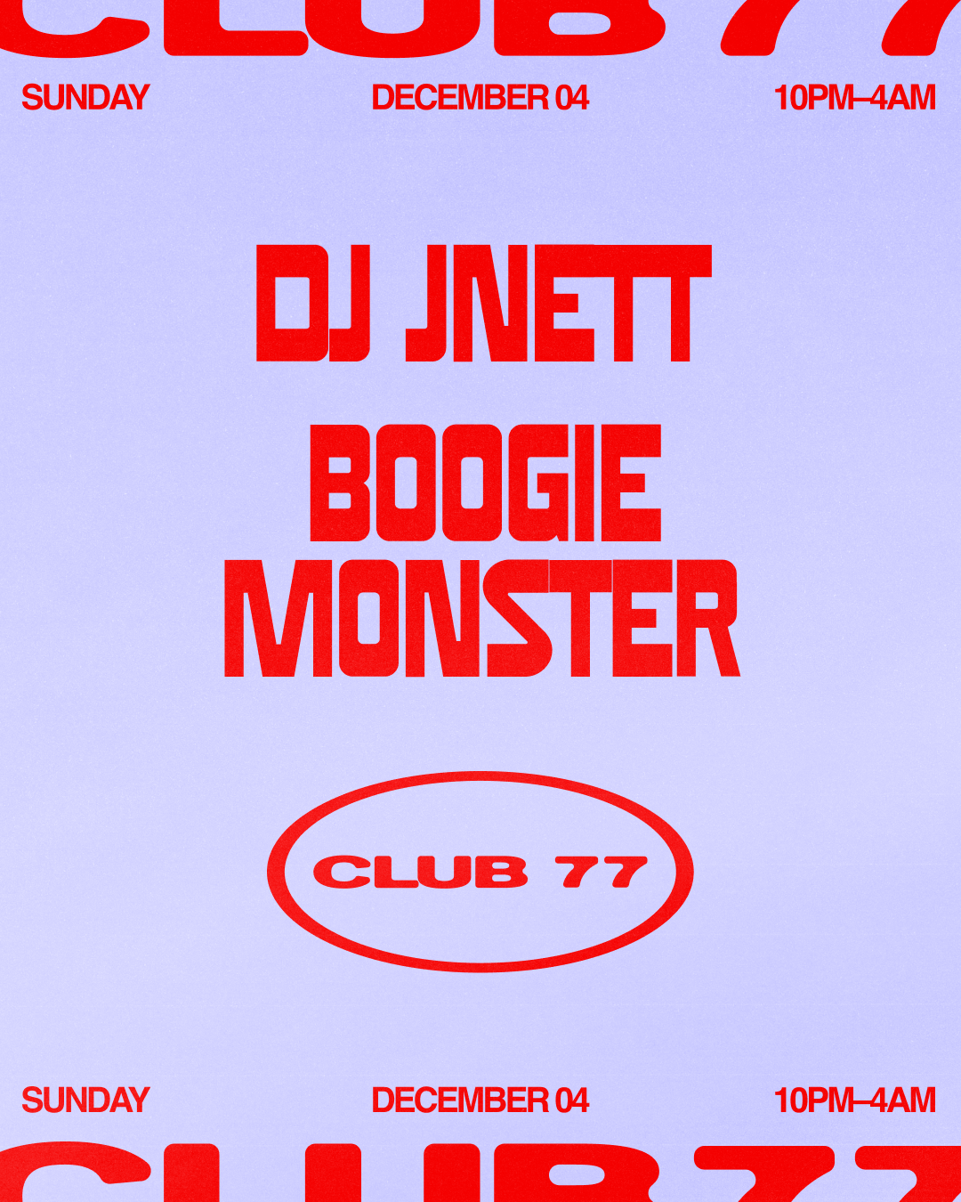 Club 77: DJ JNETT & Boogie Monster a Club 77, Sydney