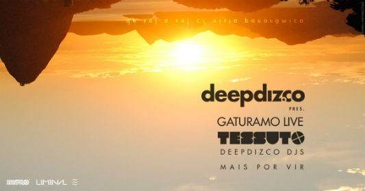 Deepdizco 2nd Year: Pres. Tessuto, Gaturamo - Live and More - Página frontal