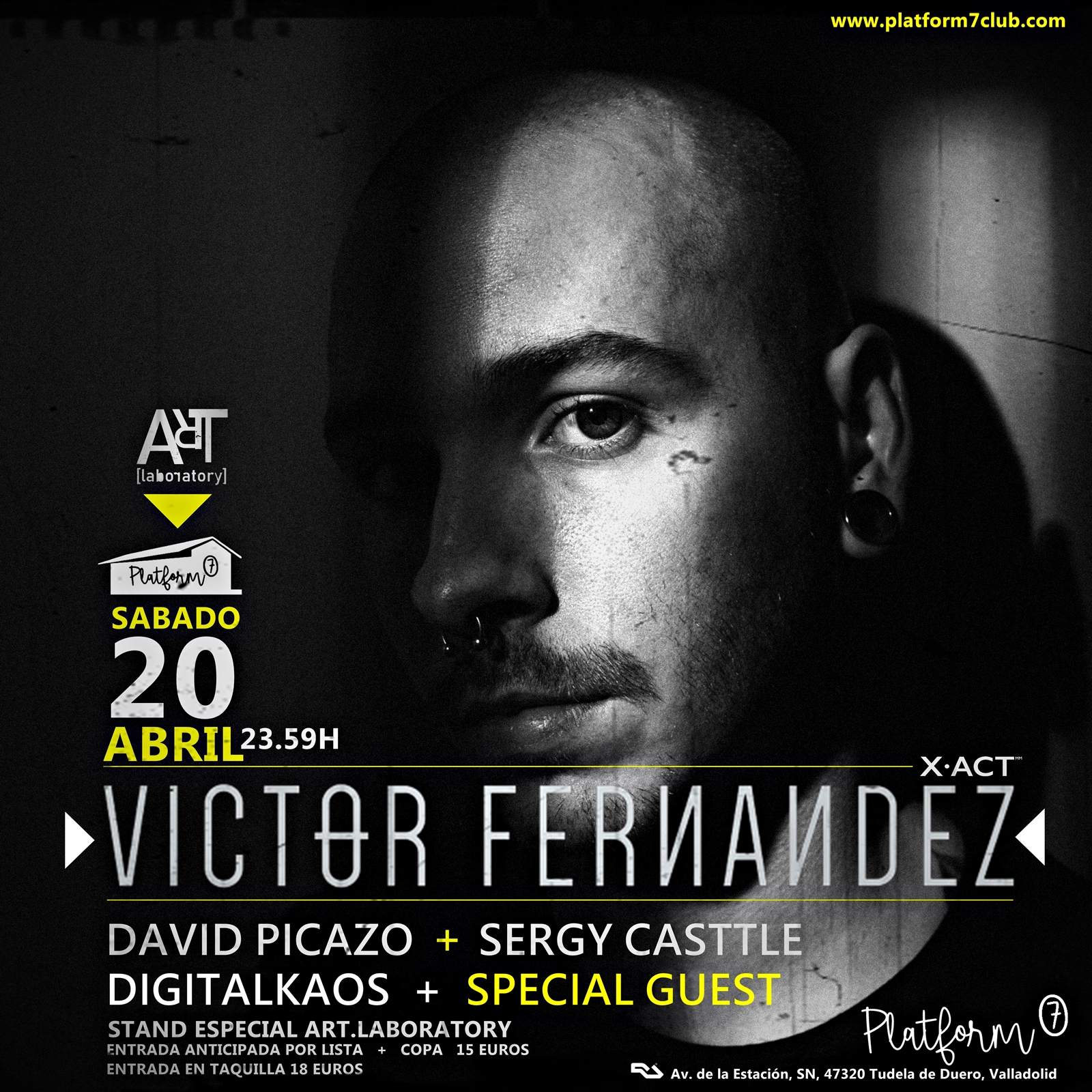 Victor Fernandez at Platform7 Club - Página frontal