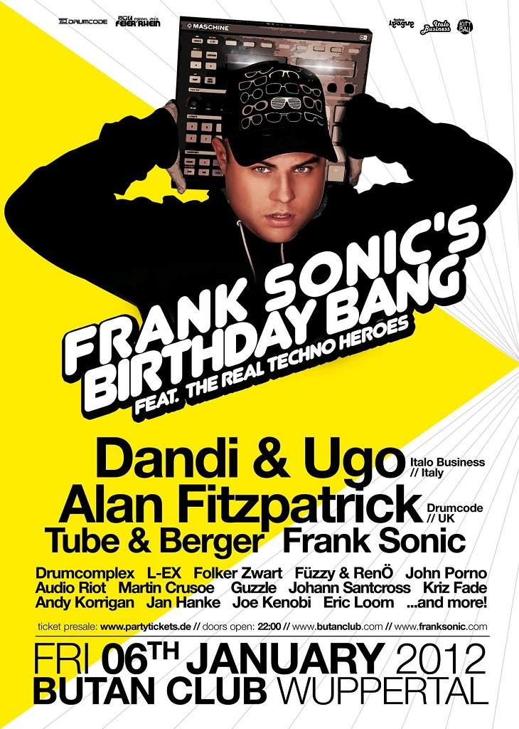 Frank Sonic's Birthday Bang - Página frontal