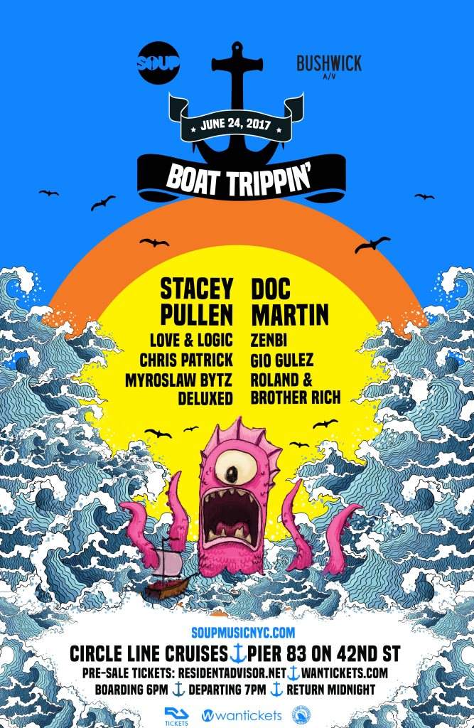 Boat Trippin' with Stacey Pullen, Doc Martin & More - フライヤー表