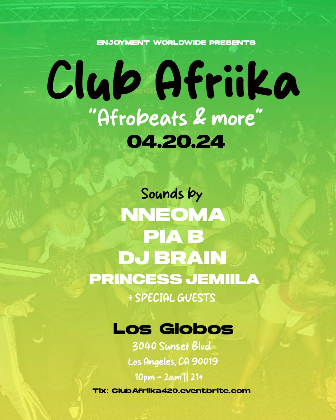 CLUB AFRiiKA - Afrobeats, Amapiano & More - Página frontal