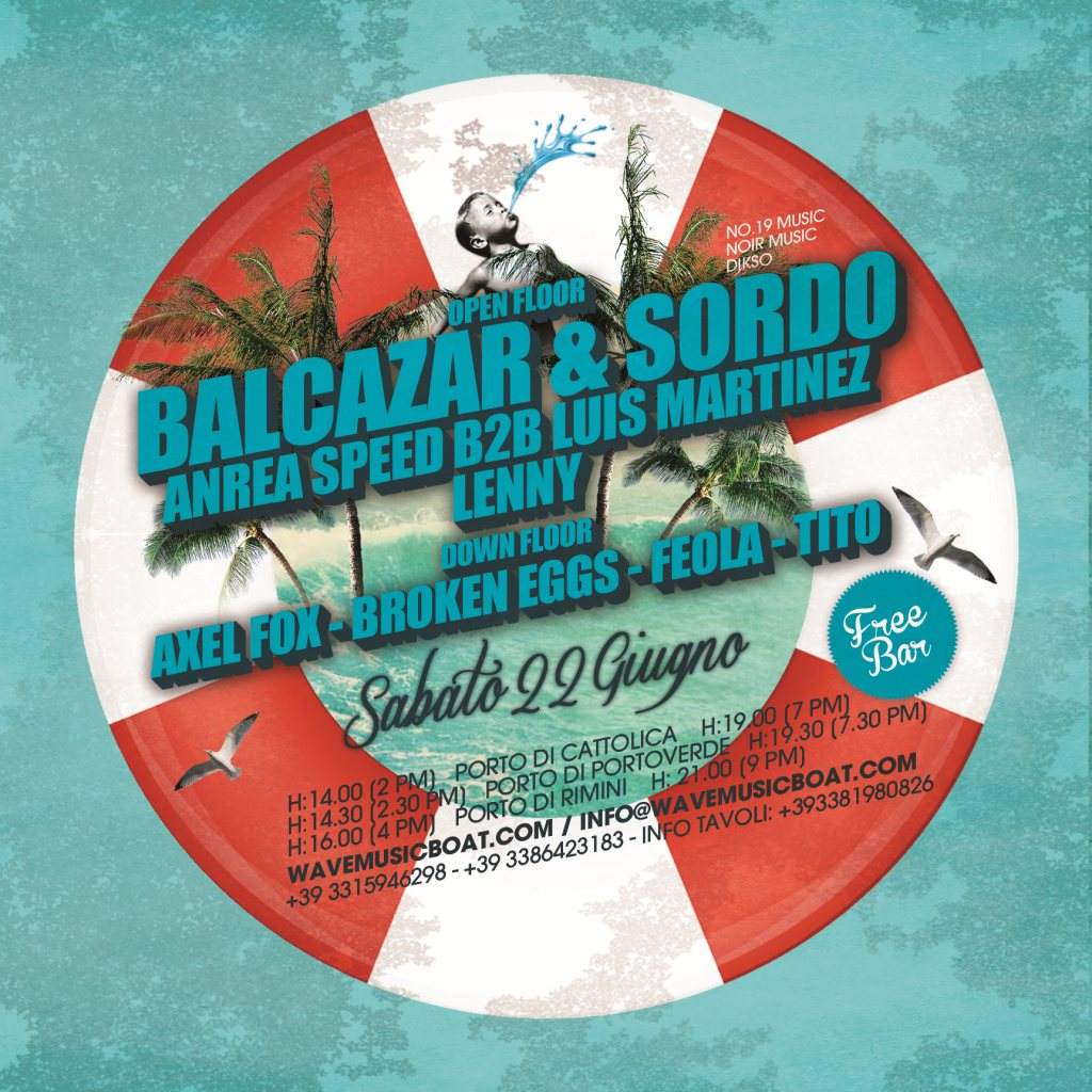 Balcazar & Sordo - Wave Music Boat - フライヤー裏