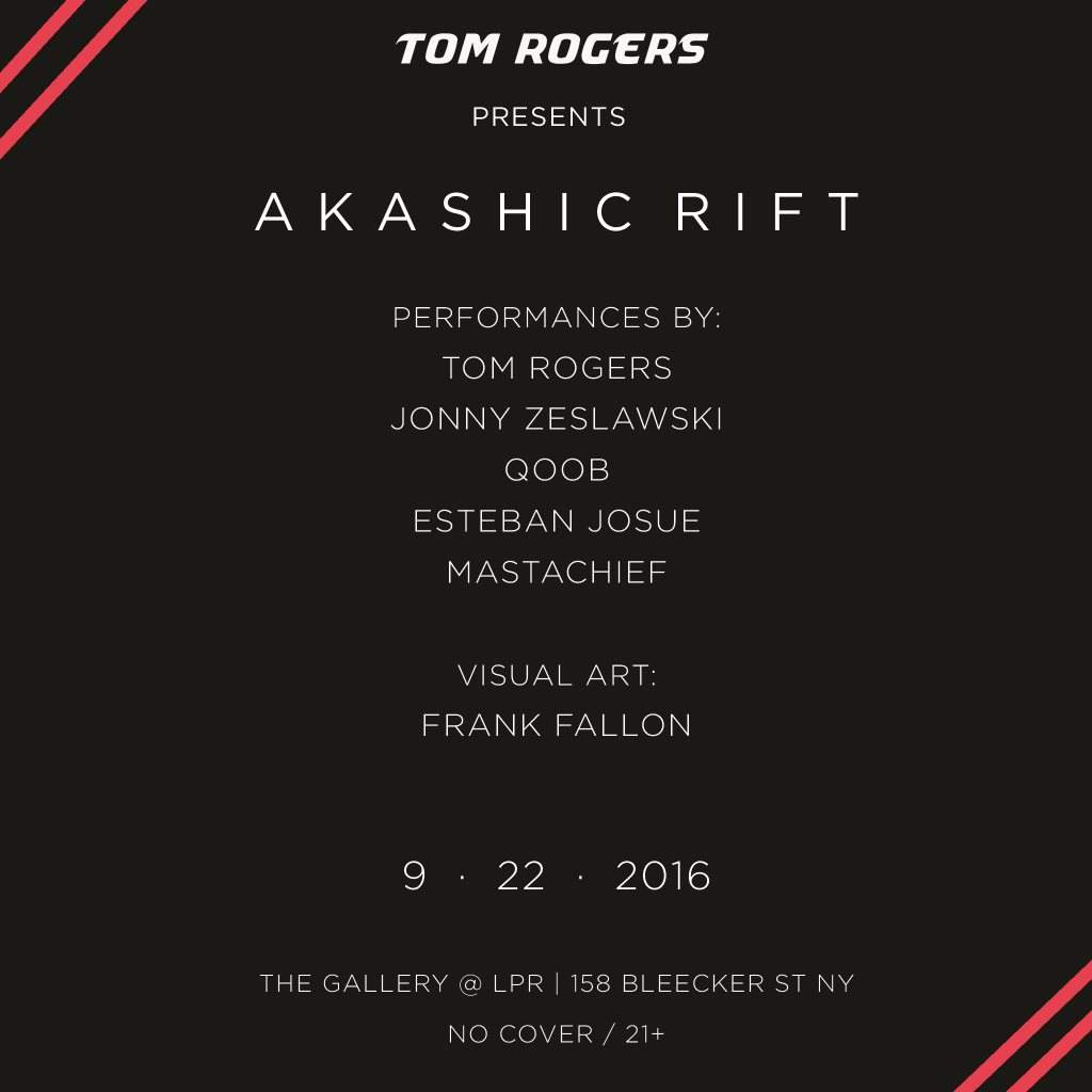 Akashic Rift with Tom Rogers, Jonny Zeslawski, Qoob - Página frontal