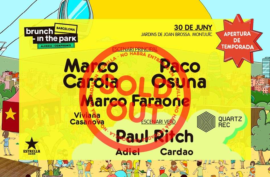 ***SOLD OUT***Brunch -In the Park: Marco Carola, Paco Osuna, Paul Ritch, Marco Faraone y más - Página trasera