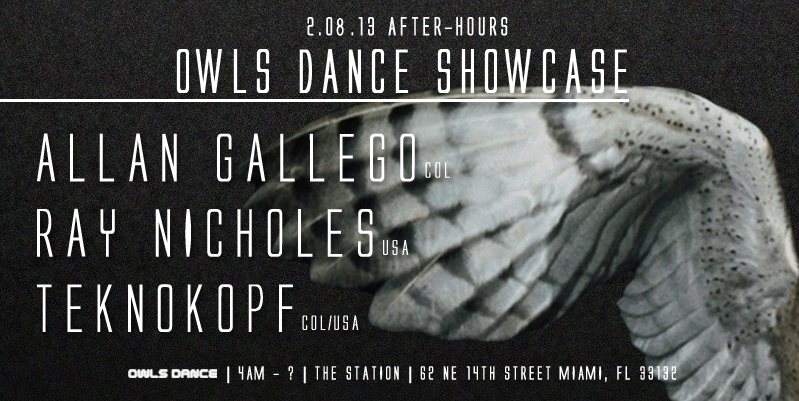 Owls Dance Showcase - Afterhours - フライヤー表