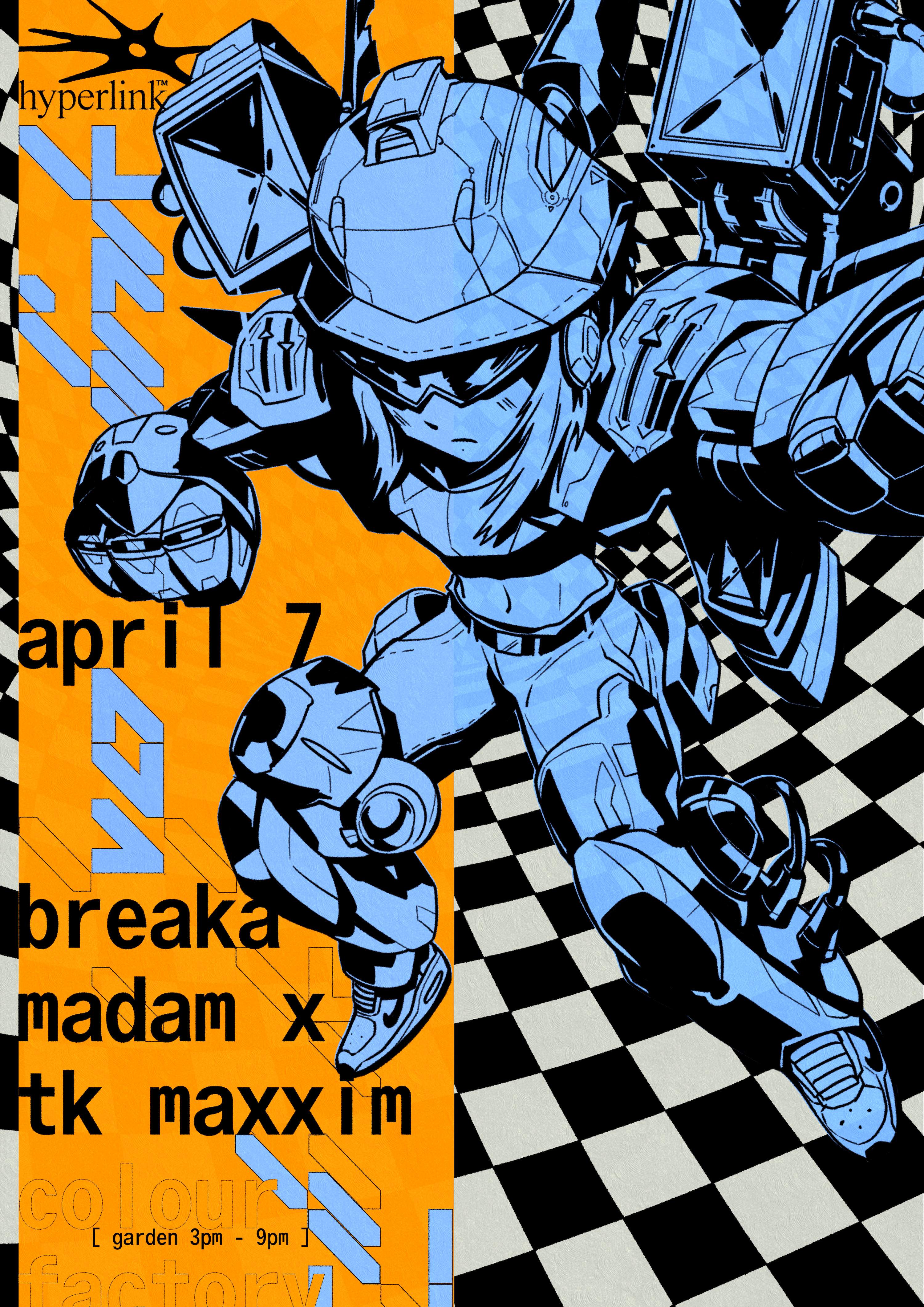 [CANCELLED] Hyperlink Garden Party w/ Breaka & Madam X - フライヤー表